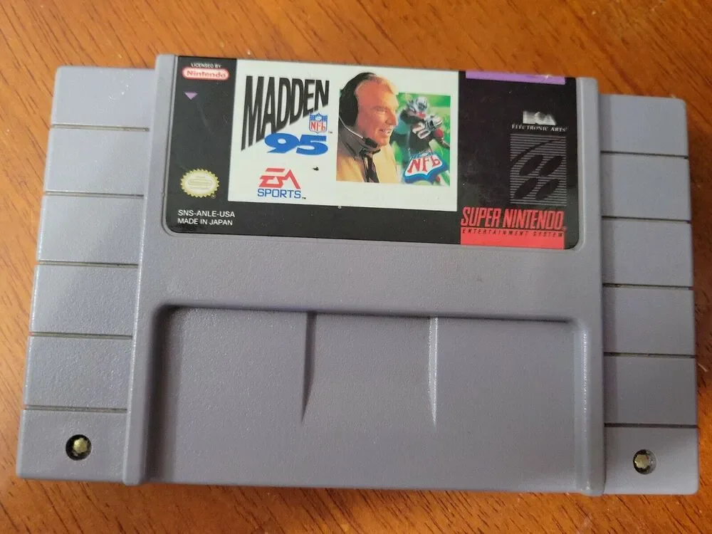 Madden NFL 95 UNTESTED Cartridge (Super Nintendo Entertainment System, 1994)